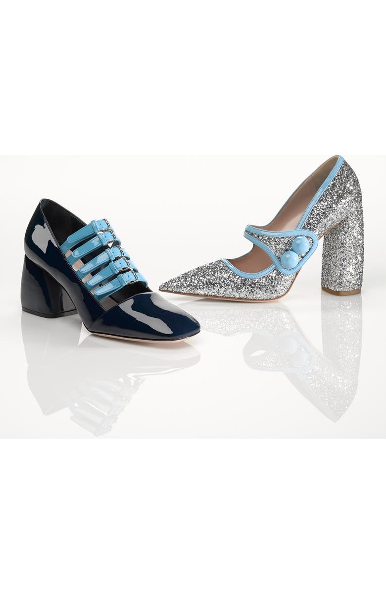 Miu Miu Glitter Mary Jane, Alternate, color,