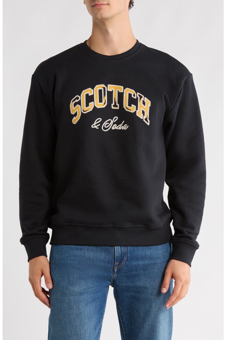 Relaxed Fit Graphic Fleece Sweatshirt, Main, color, ANTHRACITE