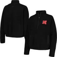 BOXERCRAFT Women's Black Nebraska Huskers Everest Half-Zip Sweatshirt