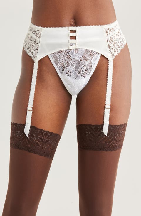 Symphonie Lace & Satin Garter Belt