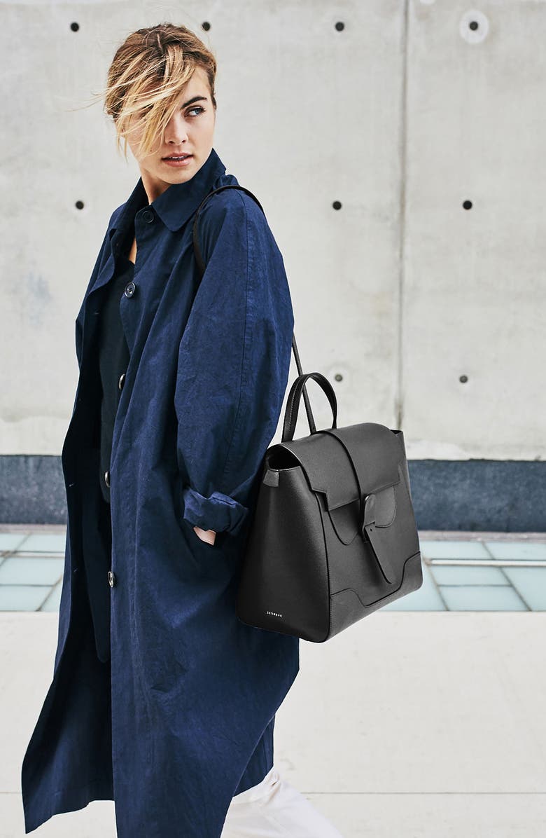 SENREVE Maestra Pebbled Leather Satchel, Alternate, color,