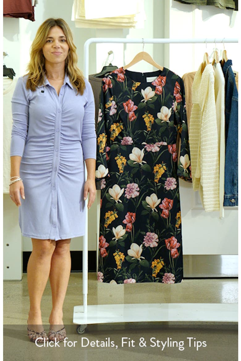 Alexa Floral Satin Cocktail Dress video