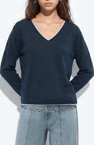 MANGO TEEN V-Neck Sweater