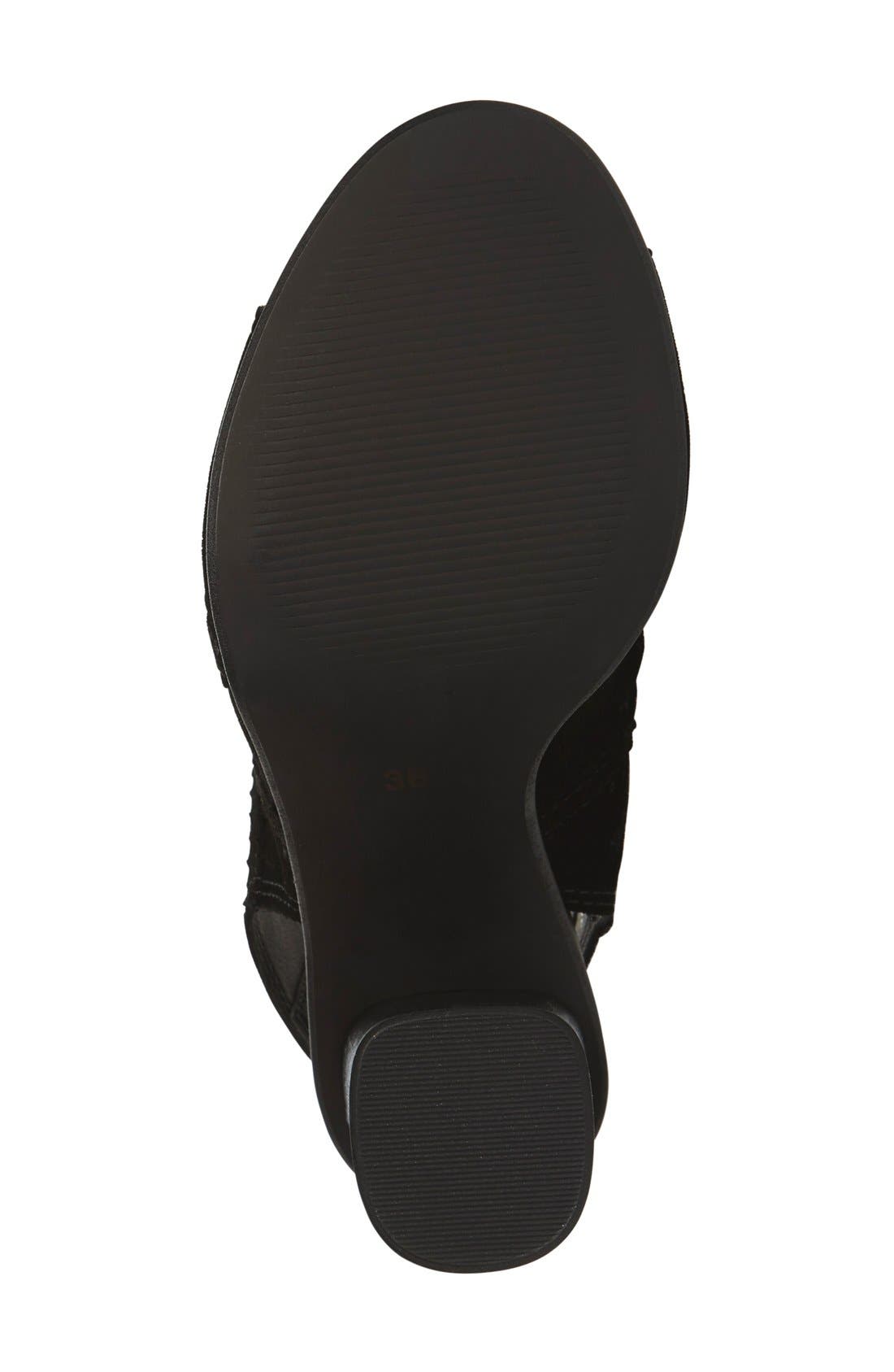 Topshop 'Nuvo' Laser Cut Sandal, Alternate, color, 