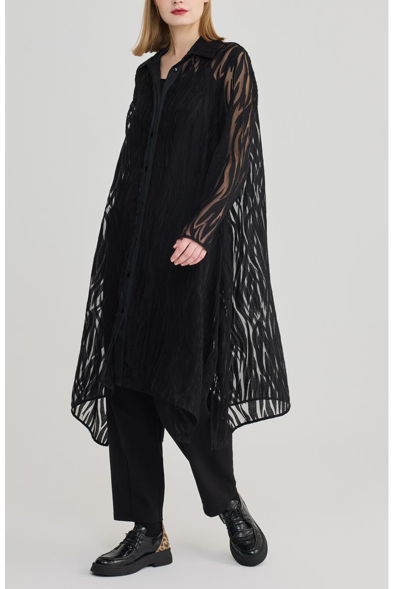 Linnea Jacquard Tunic, Alternate, color, Black