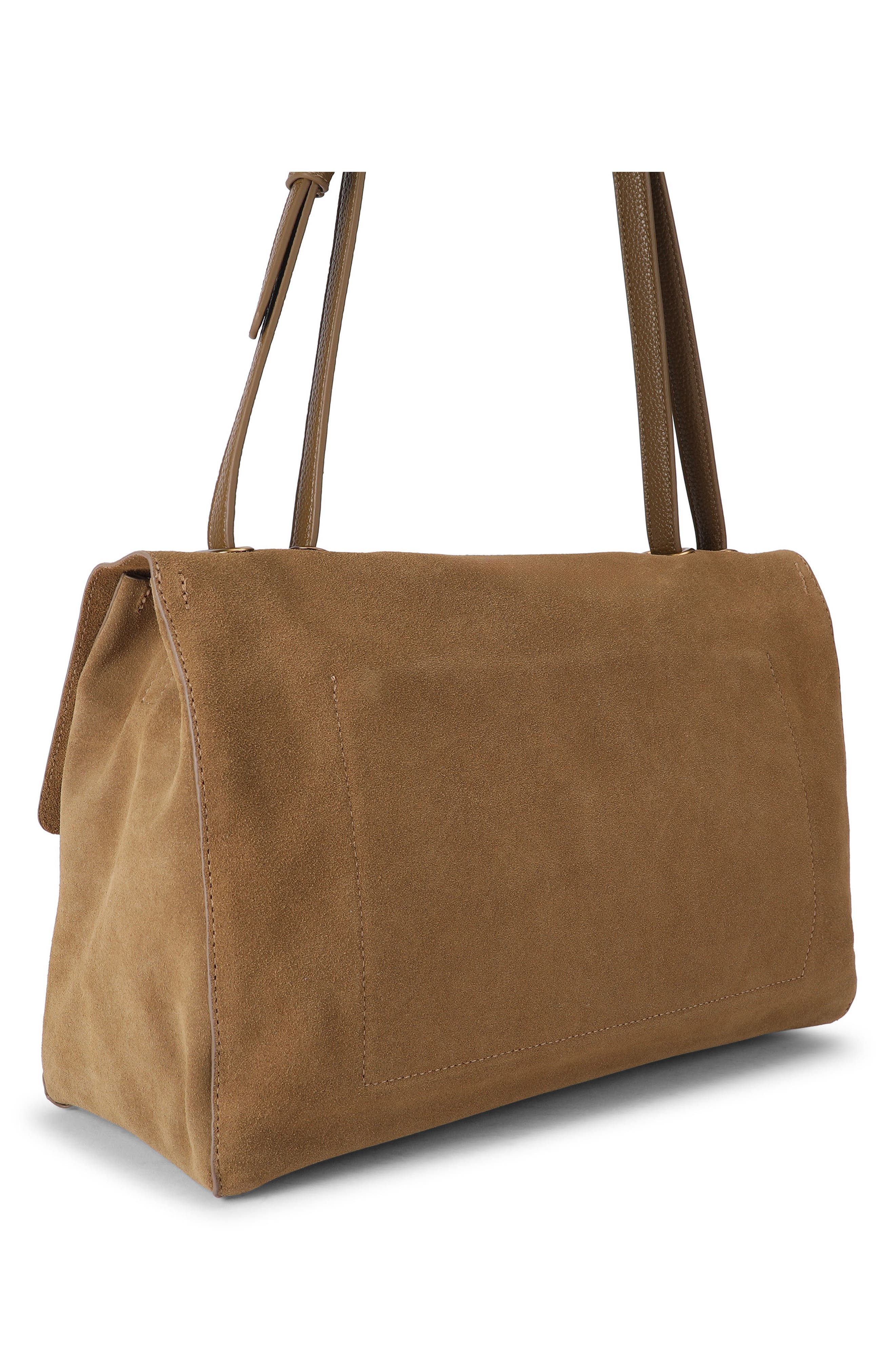 Chelsea Large Slouchy Flap Leather Shoulder Bag, Alternate, color, LIGHT/ PASTEL BROWN