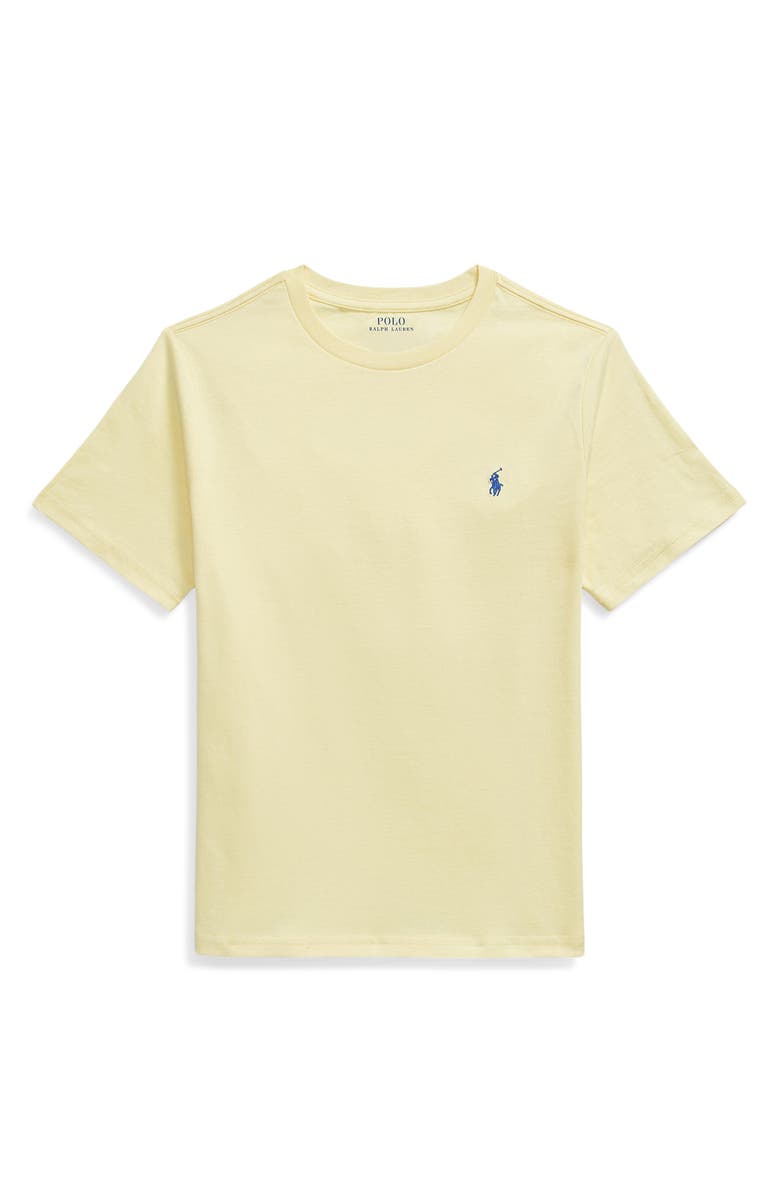 Polo Ralph Lauren Kids' Short Sleeve Cotton Jersey T-Shirt, Main, color, T-Bird Yellow