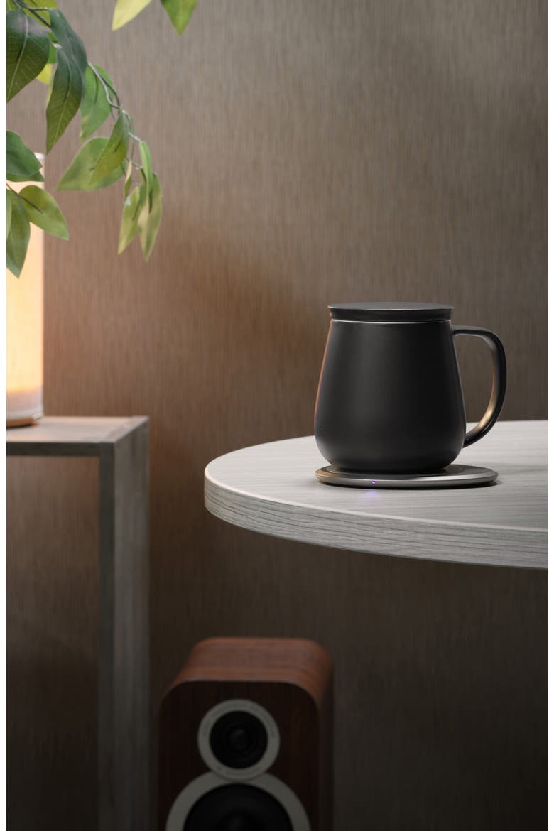 Ui+ Mug & Warmer Set, Alternate, color, INKSTONE BLACK