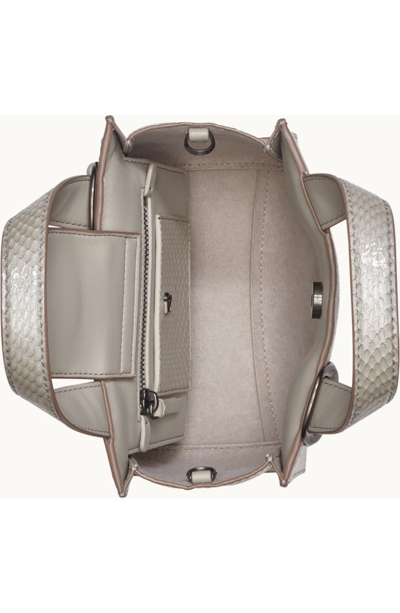 Donna Karan New York Hewlett Snake Crossbody, Alternate, color, Zinc