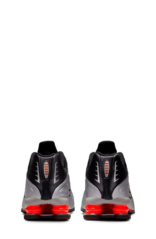 Nike Boys Shox R4 In Silver/metallic Silver/black