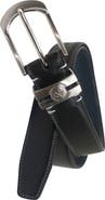 IZOD Golf Stretch Comfort Leather Belt Metal Keeper