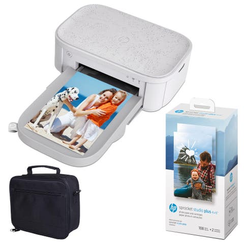 Sprocket Studio Plus 4x6 Photo Printer Case & Paper Bundle