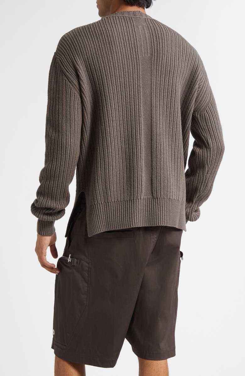 Rick Owens Fisherman Wool Sweater, Alternate, color, Dust