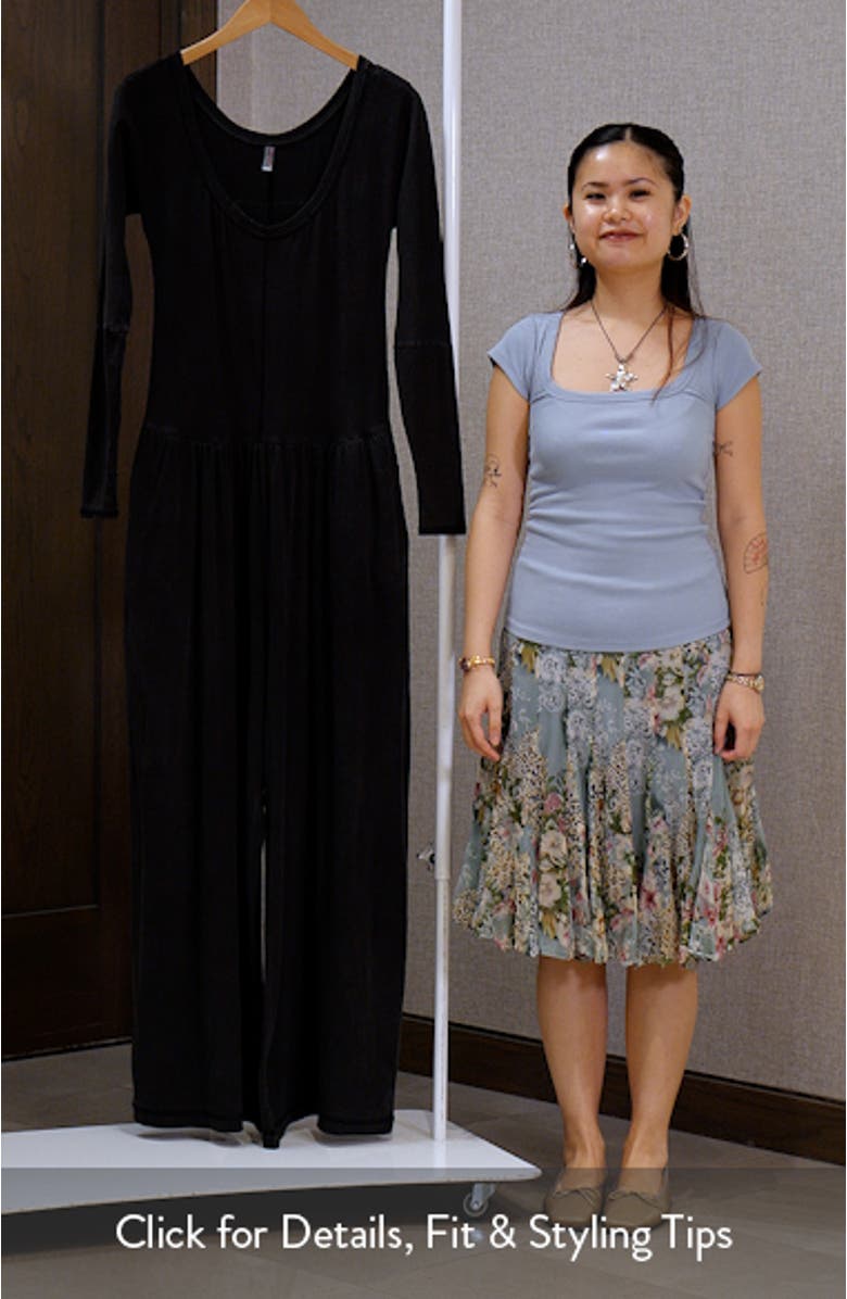 FP Movement Hot Shot Wide Leg Long Sleeve Jumpsuit, sales video thumbnail