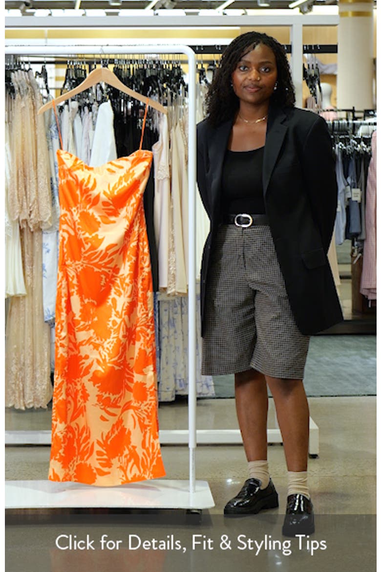 Print Strapless Maxi Dress video