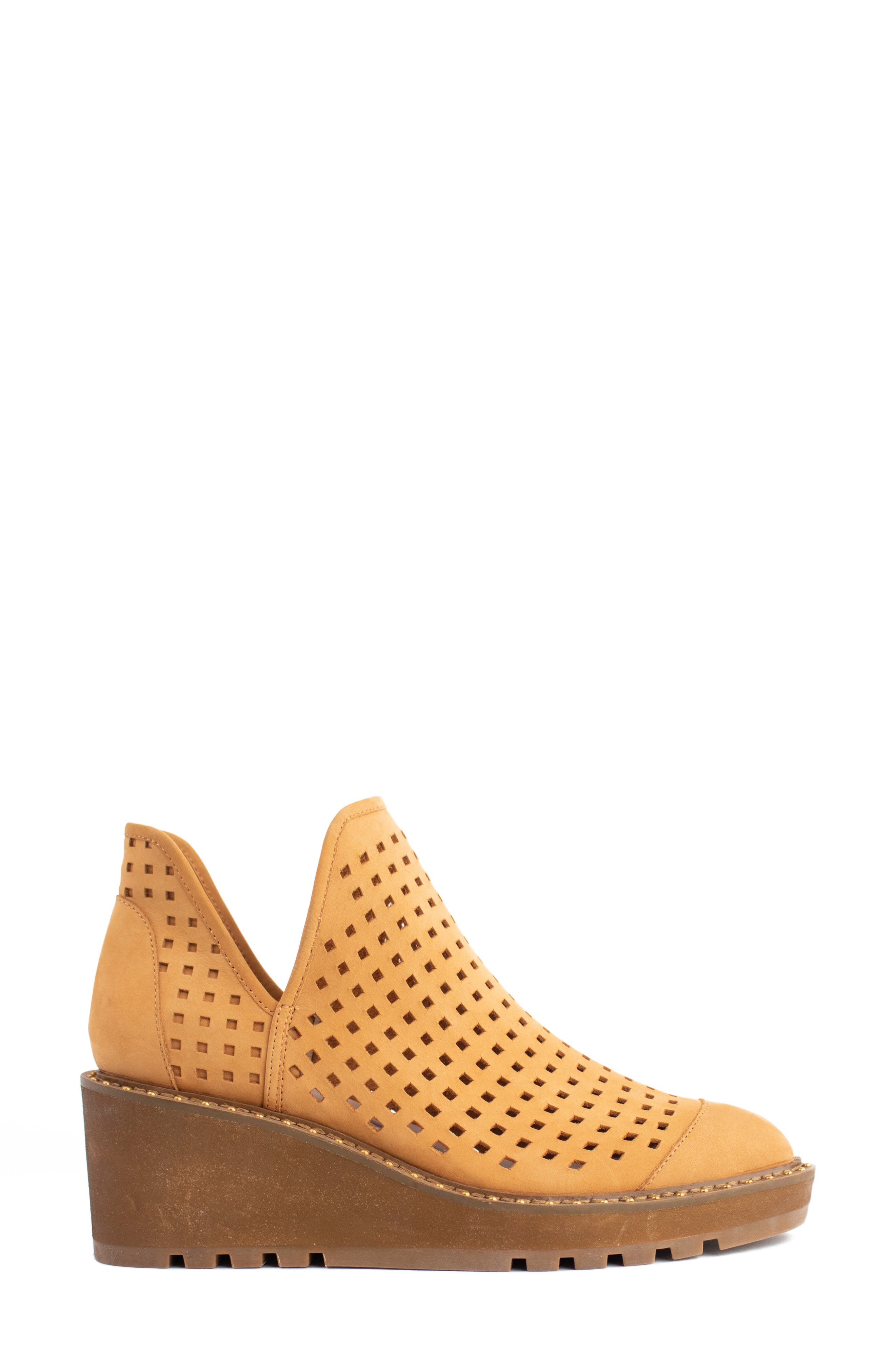 Georgie Wedge Bootie, Alternate, color, MUSTARD SUEDE