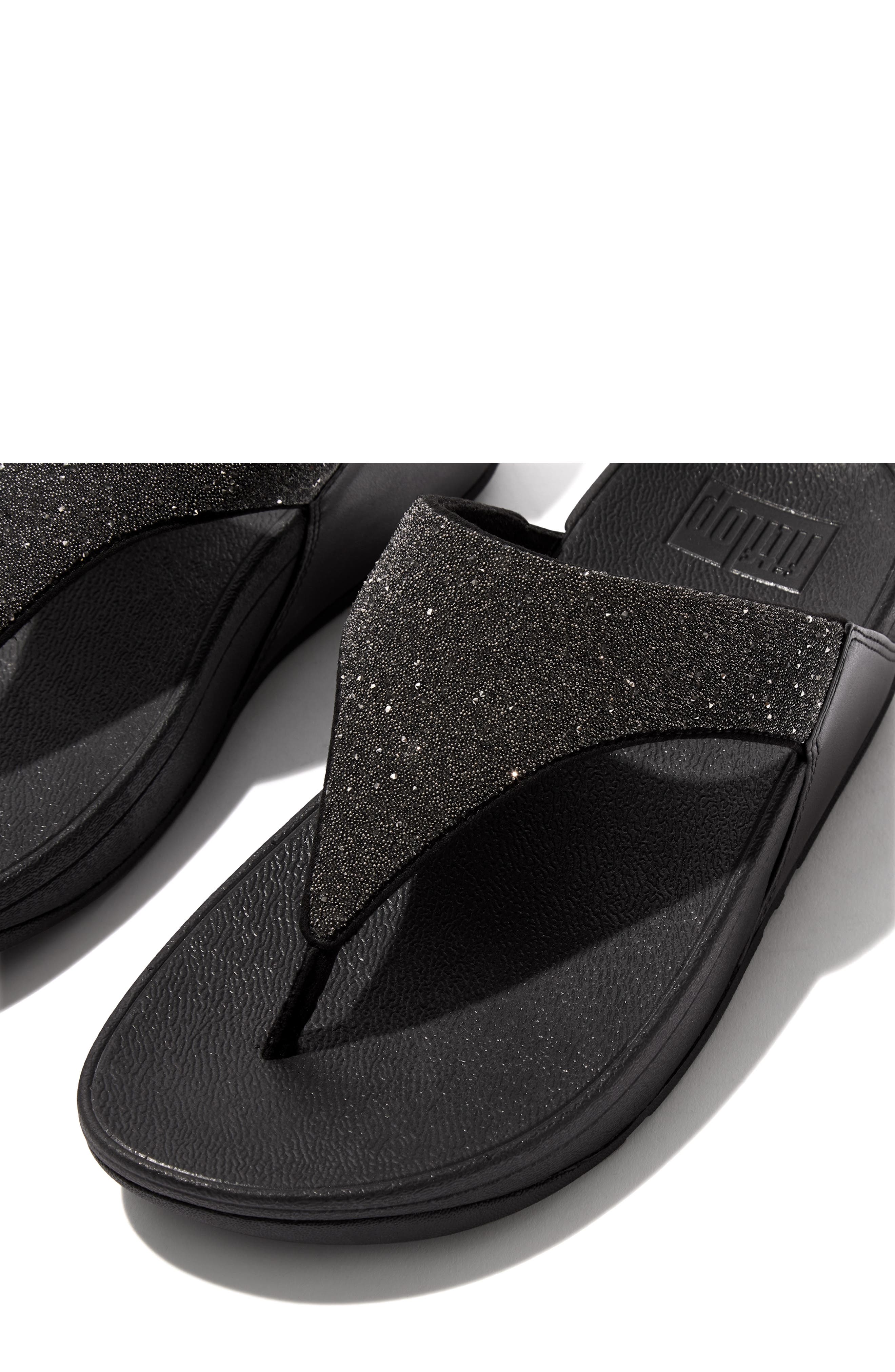 FitFlop Lulu Crystal Flip Flop, Alternate, color, 