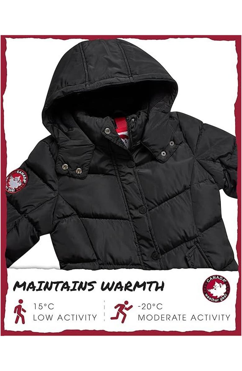 CANADA WEATHER GEAR Girls' Quilted Heavyweight Winter Coat, Alternate, color, 