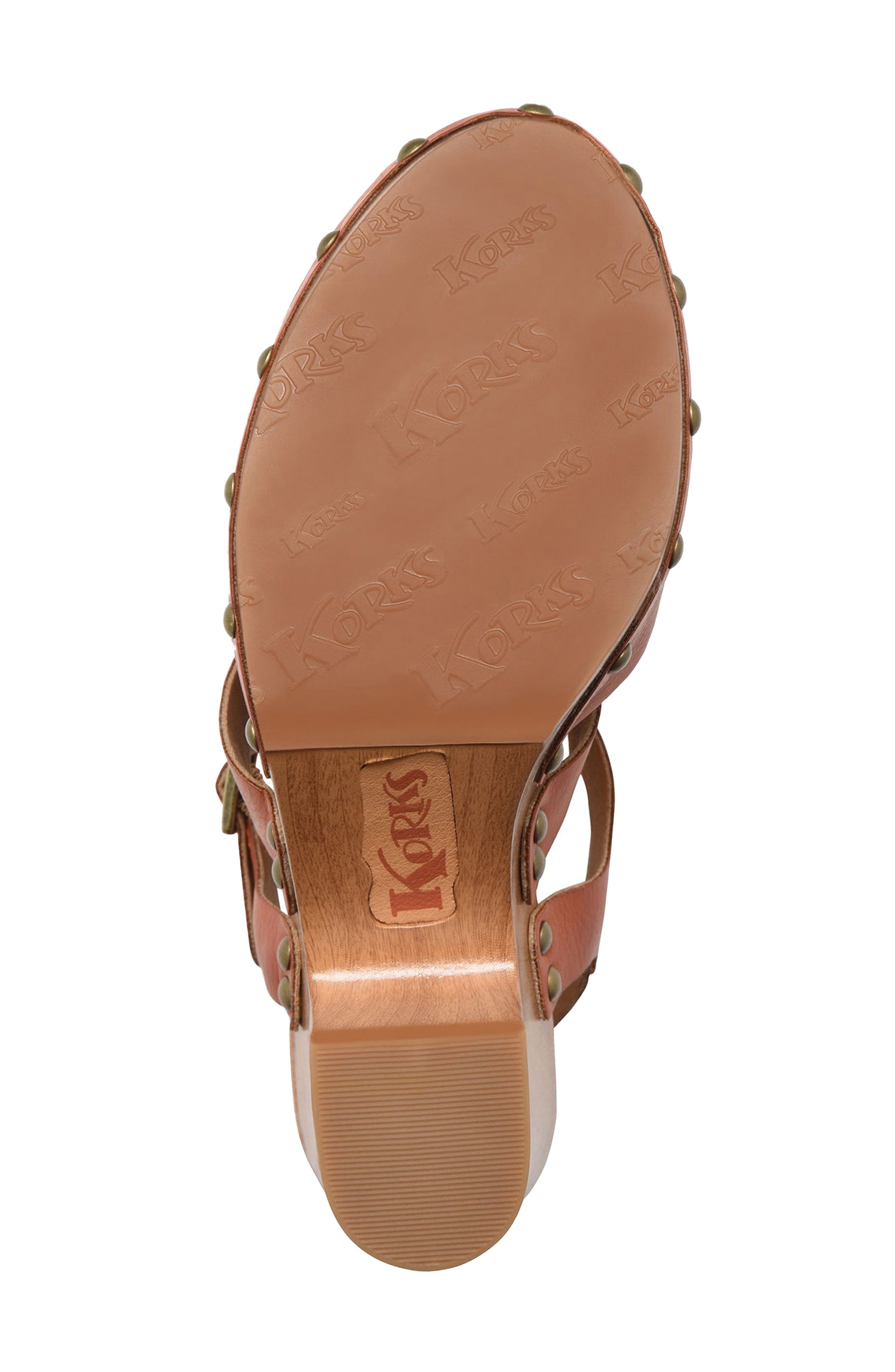 Abloom Strappy Clog Platform Slingback Pump, Alternate, color, ORANGE