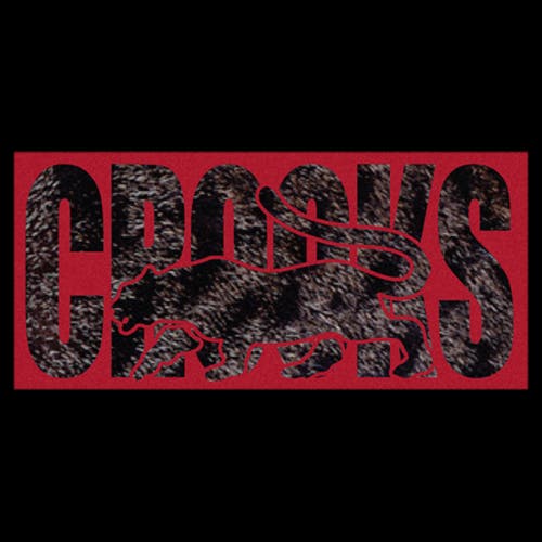 Crooks & Castles Tiger Fur Red Print Graphic T-shirt In Black