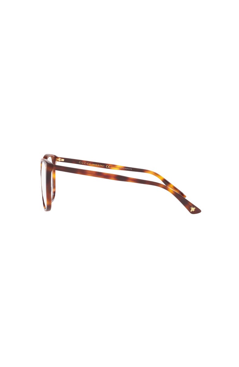 Gucci 53mm Round optical glasses, Alternate, color, Tortoise