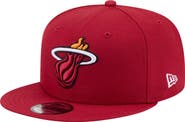 New Era Men's New Era Red Miami Heat Team 9FIFTY Snapback Hat