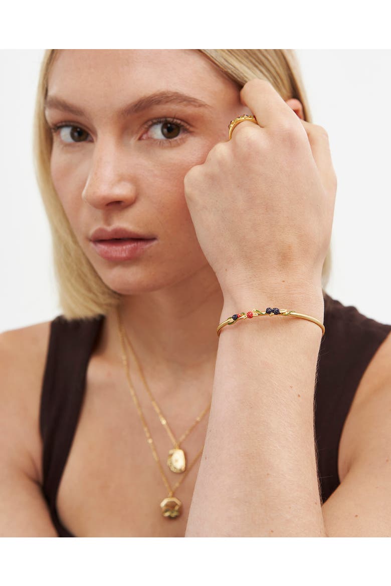Orla Hedgerow Bangle, Alternate, color, Gold