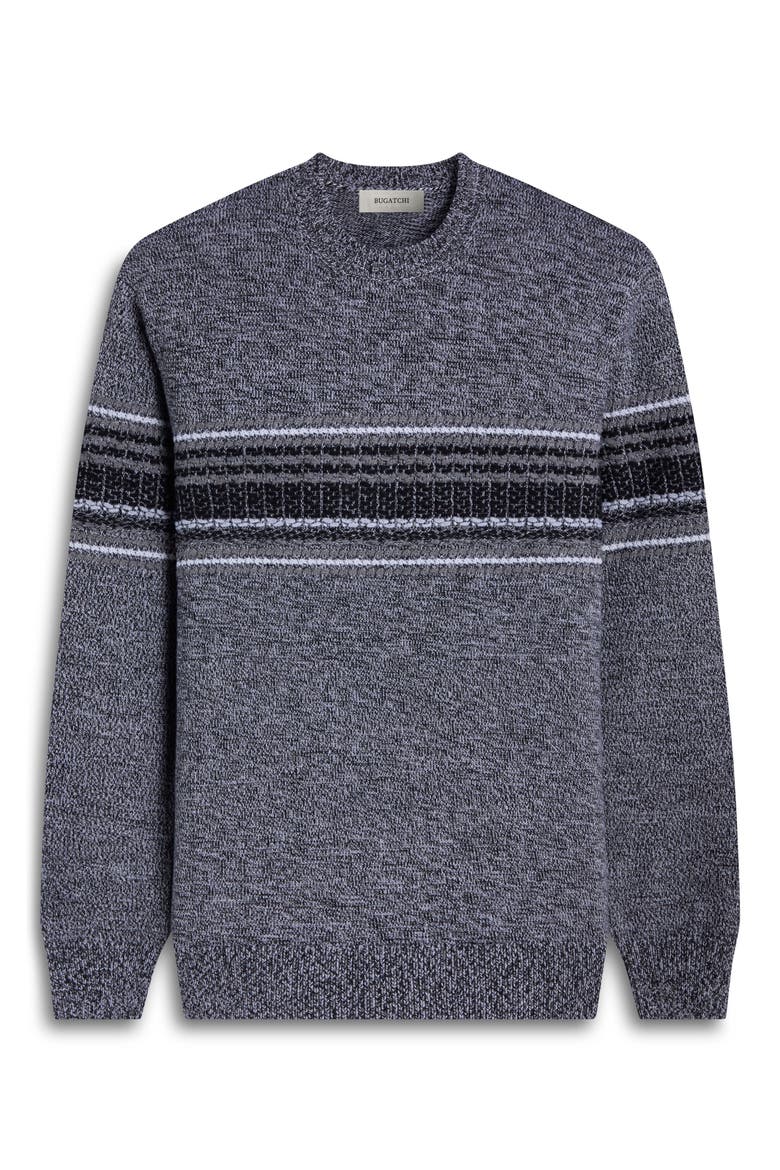 Chest Stripe Merino Wool Sweater, Alternate, color, PLATINUM