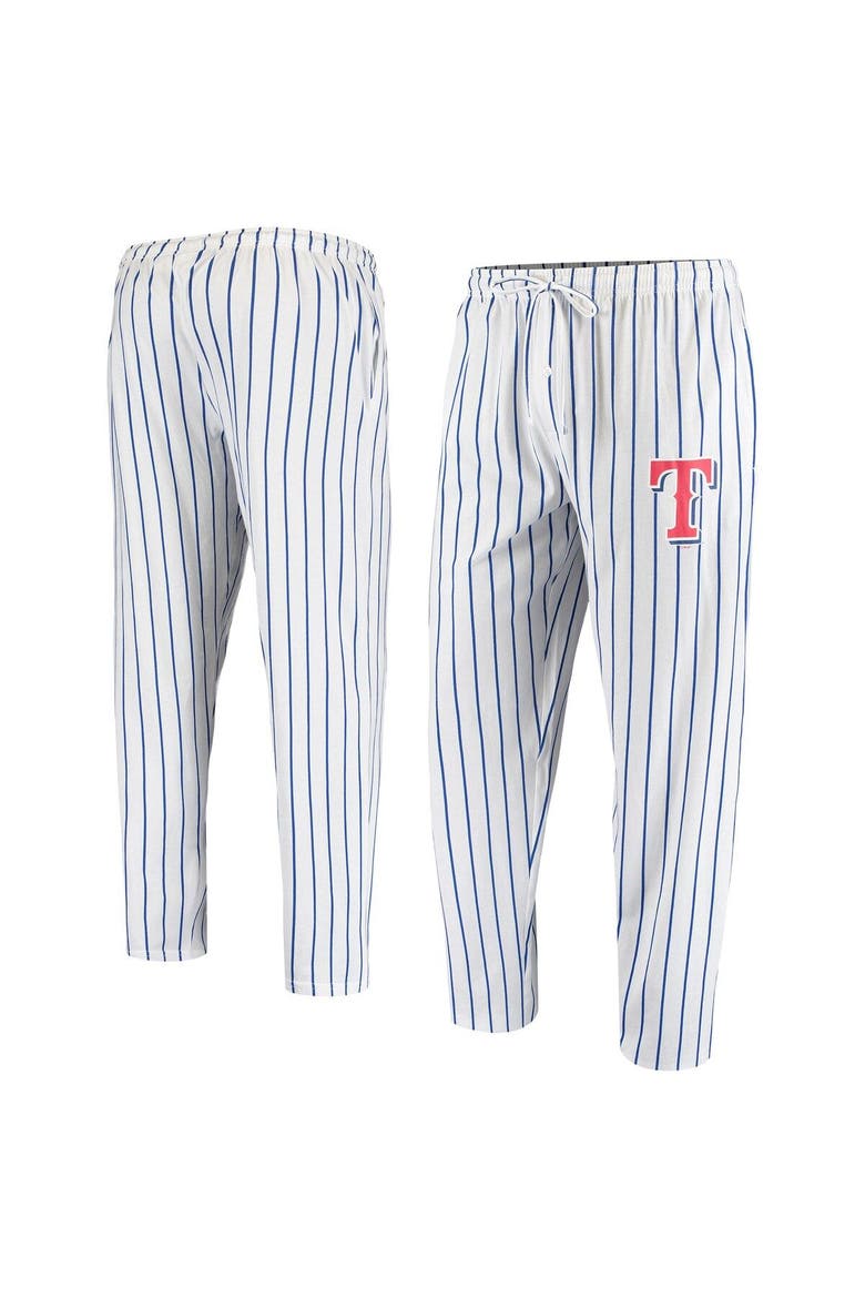 Men's Concepts Sport White Texas Rangers Vigor Pinstripe Pants, Alternate, color, White