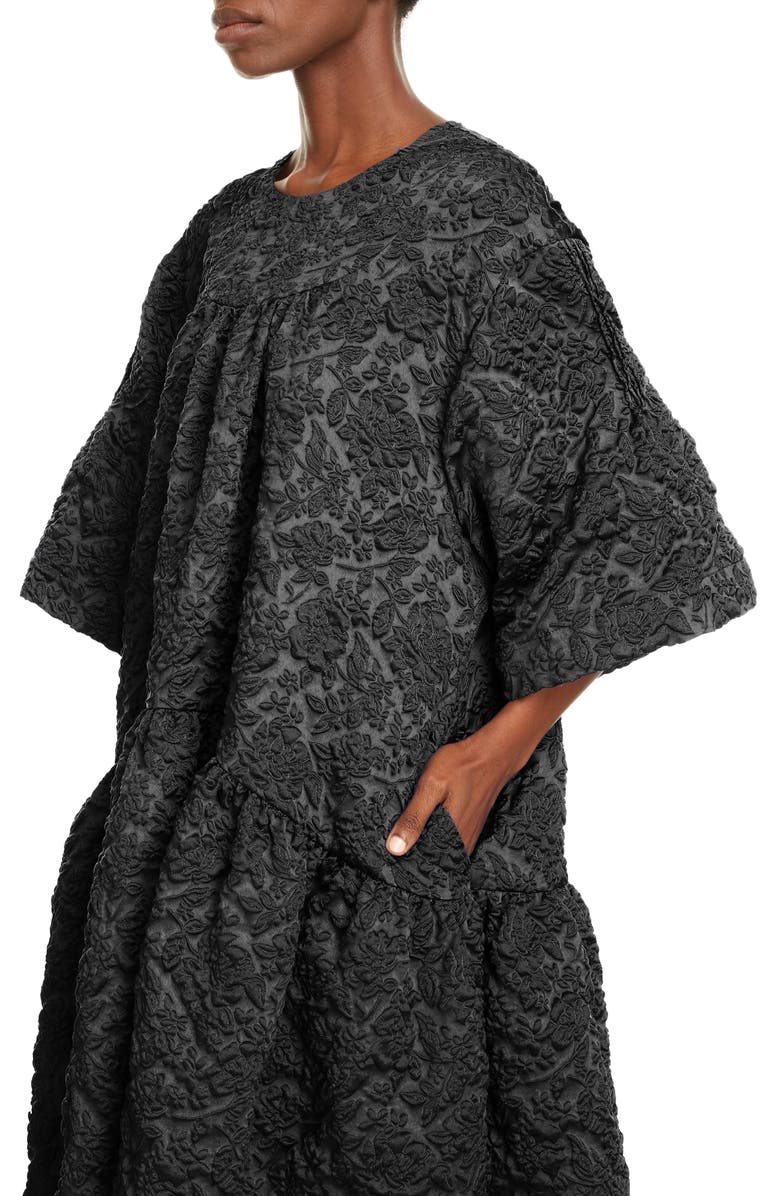 Simone Rocha Cloqué Midi Dress, Alternate, color, 