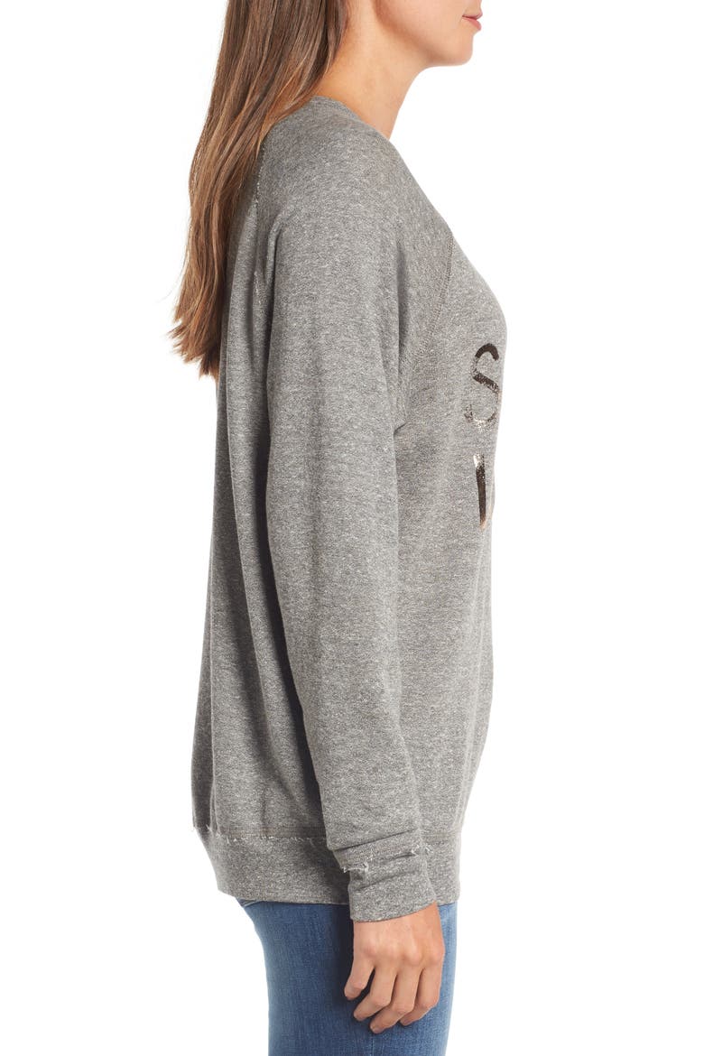 'The Oversized' Sweatshirt, Alternate, color, ROSE GOLD SUPER LOVED
