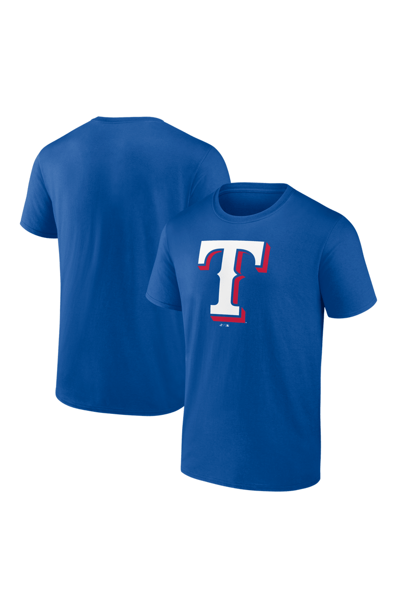 Logo Athletic Men's Logo Athletic Royal Texas Rangers Official Logo T-Shirt, Main, color, Royal