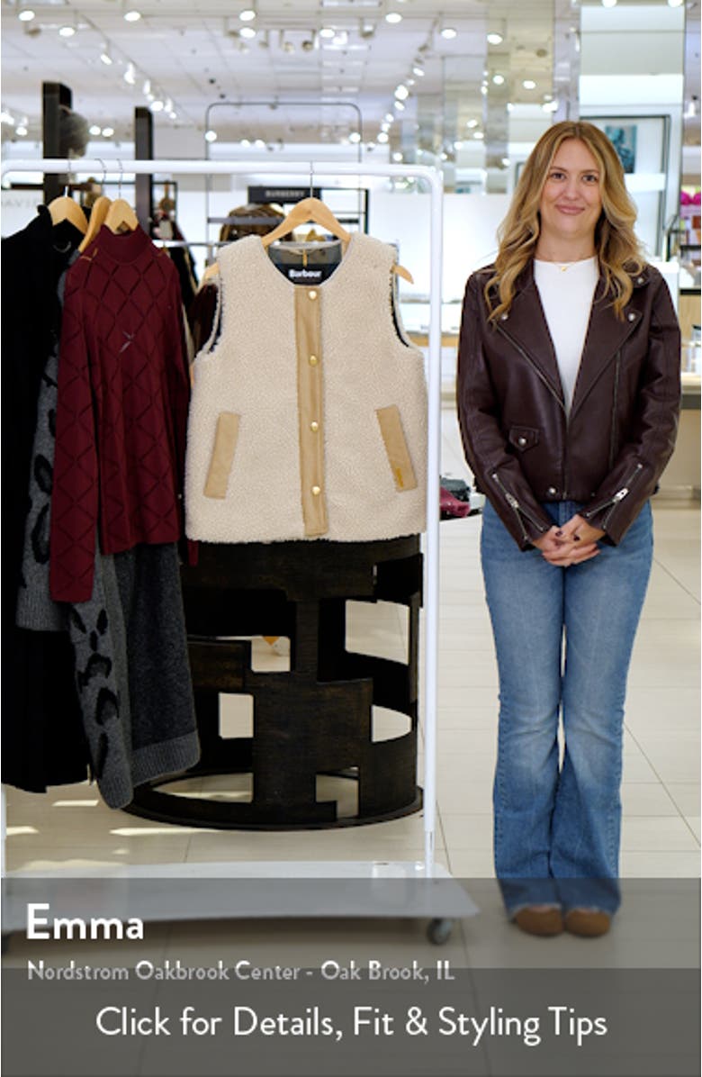 Dulsie High Pile Fleece Quilted Vest, sales video thumbnail