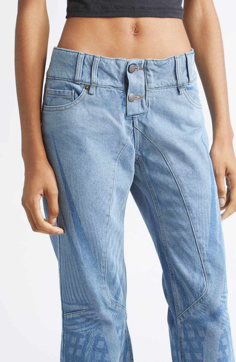 Paolina Russo Capri Jeans, Alternate, color, Blue