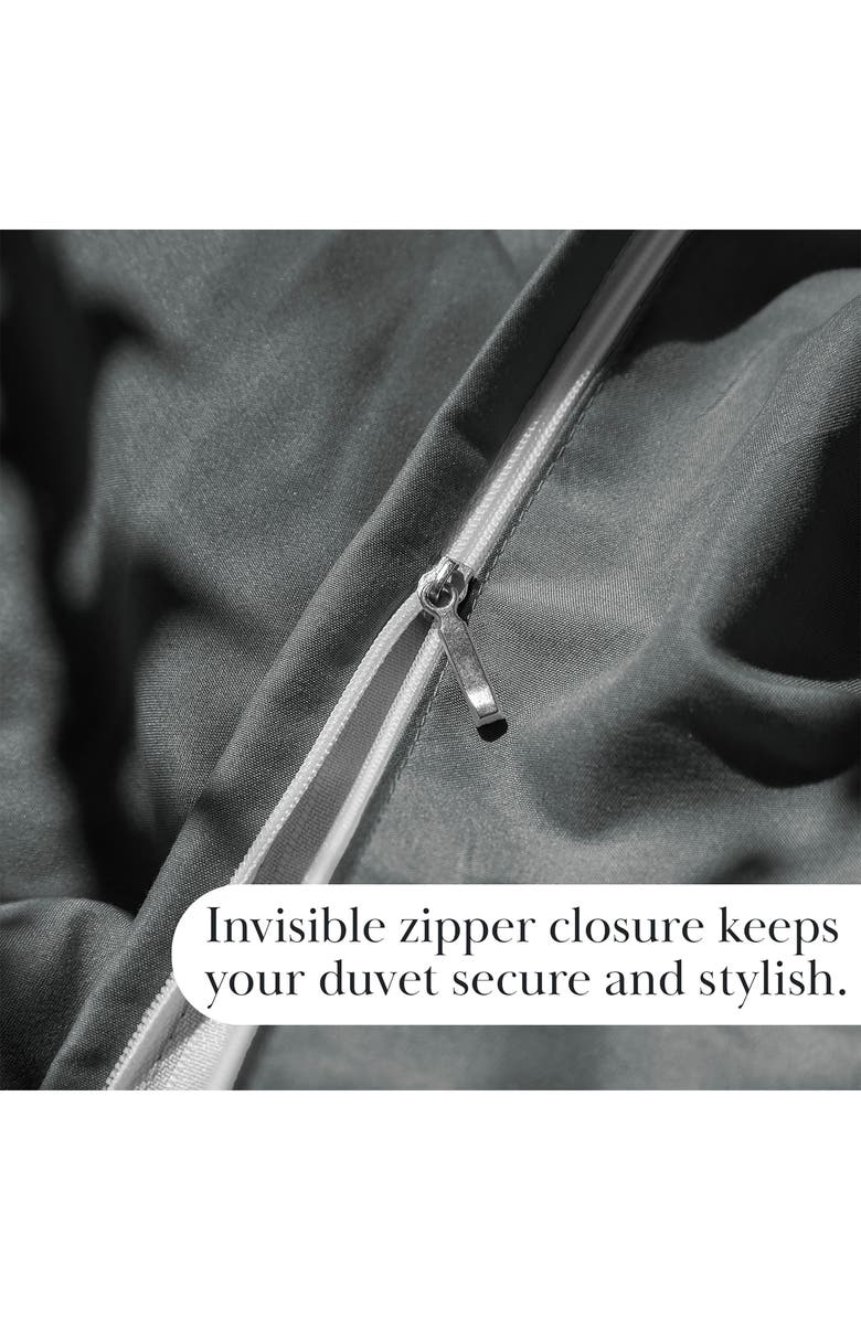 SOUTHSHORE FINE LINENS Vilano Springs Duvet Cover Set, Alternate, color, Slate