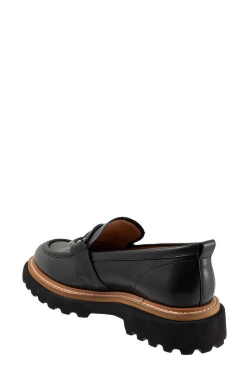 Eos Footwear Abbi Lug Sole Bit Loafer In Black