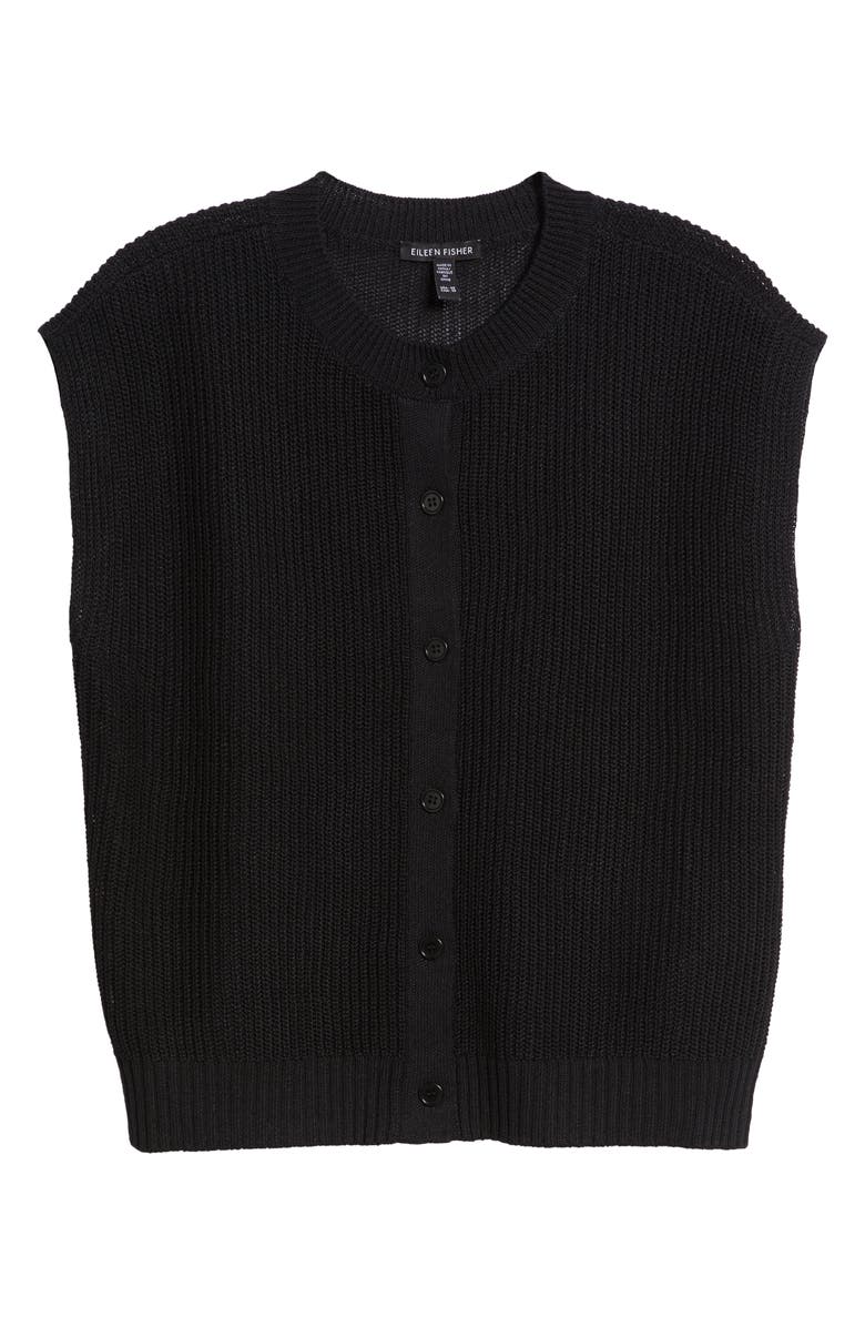 Eileen Fisher Organic Linen & Organic Cotton Sweater Vest, Alternate, color, 