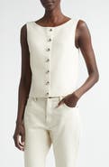 Lafayette 148 New York Button Front Sweater Vest