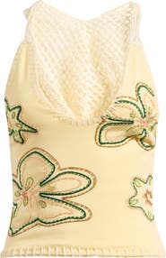 JADED LONDON Beaded Hooded Halter Top