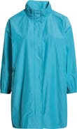 Eileen Fisher Organic Cotton Blend Hooded Longline Coat