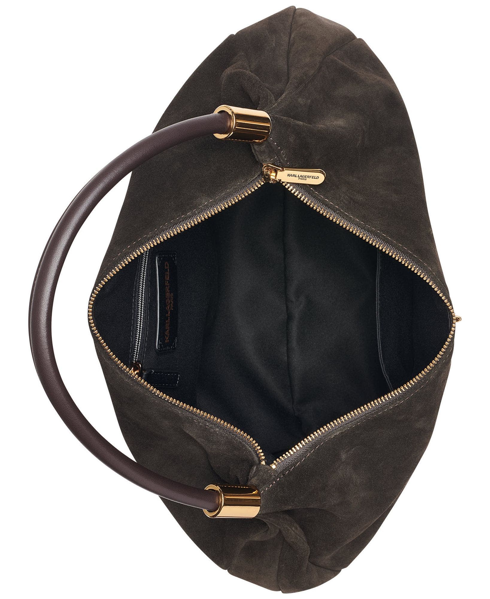 Maelynn Suede Hobo Bag, Alternate, color, Fudge