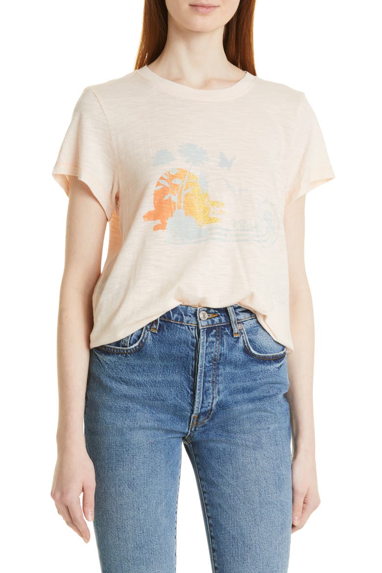 Ellison Graphic Tee, Main, color, PALEPINK