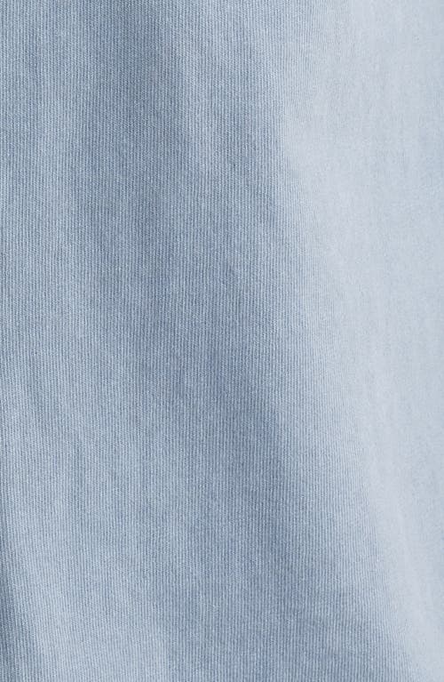 Alex Crane  Caza Rib Organic Cotton Knit Button-up Shirt In Wave