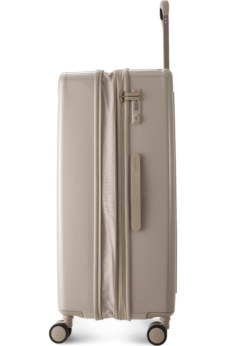 Hedgren Nostos Glossy Large Spinner Suitcase, Alternate, color, Sahara