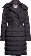 Burberry Audley Mid Length Nylon Down Puffer Coat