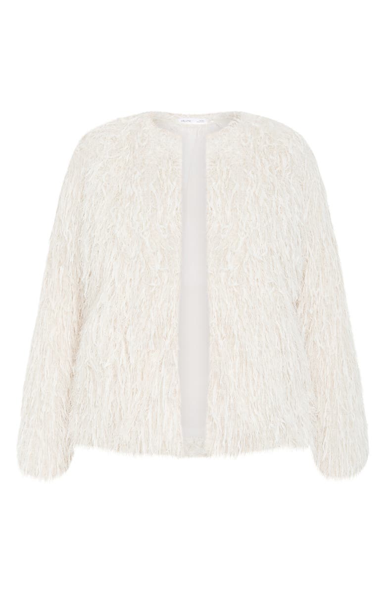 City Chic Sparkle Queen Jacket, Alternate, color, Cream