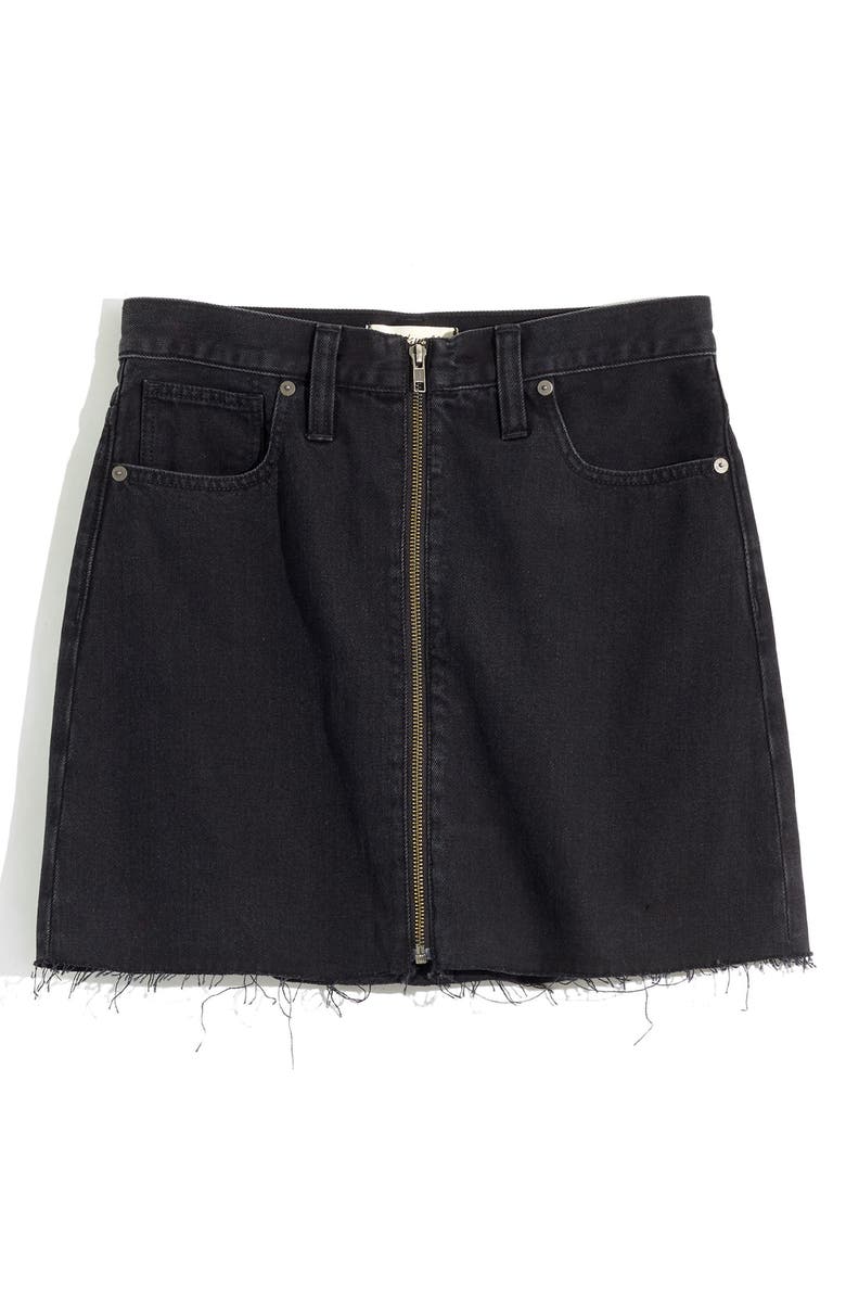 Madewell Rigid Denim Miniskirt, Alternate, color,