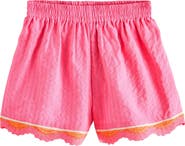 NEXT Kids' Scallop Trim Seersucker Shorts