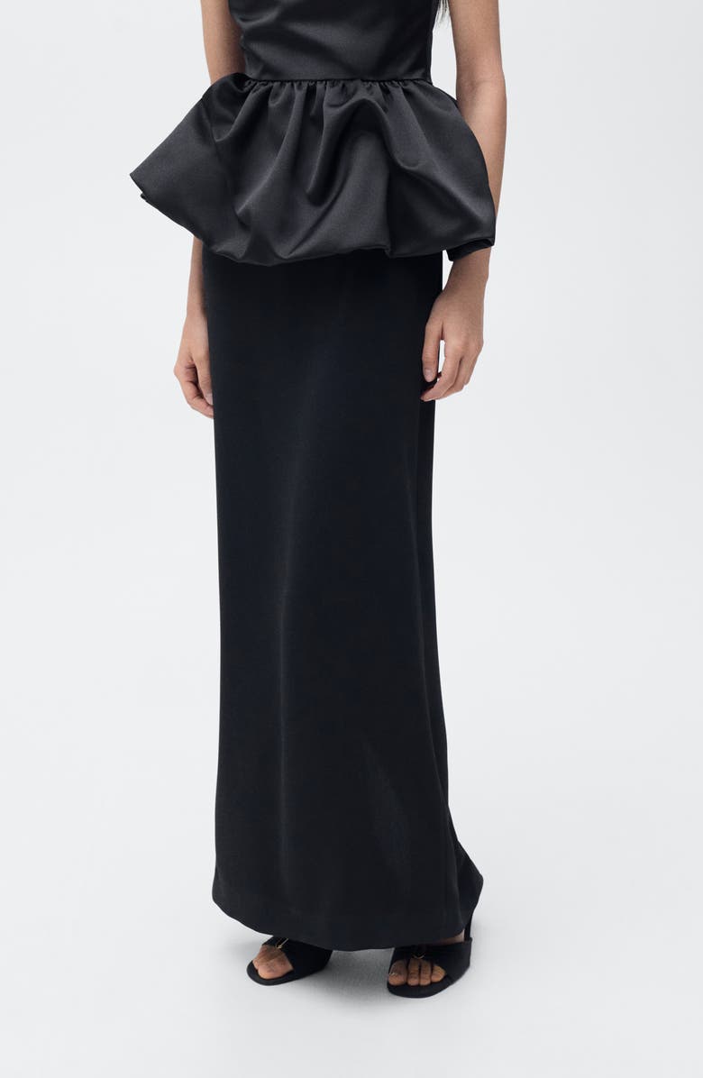 MANGO Draped Waist Skirt, Main, color,