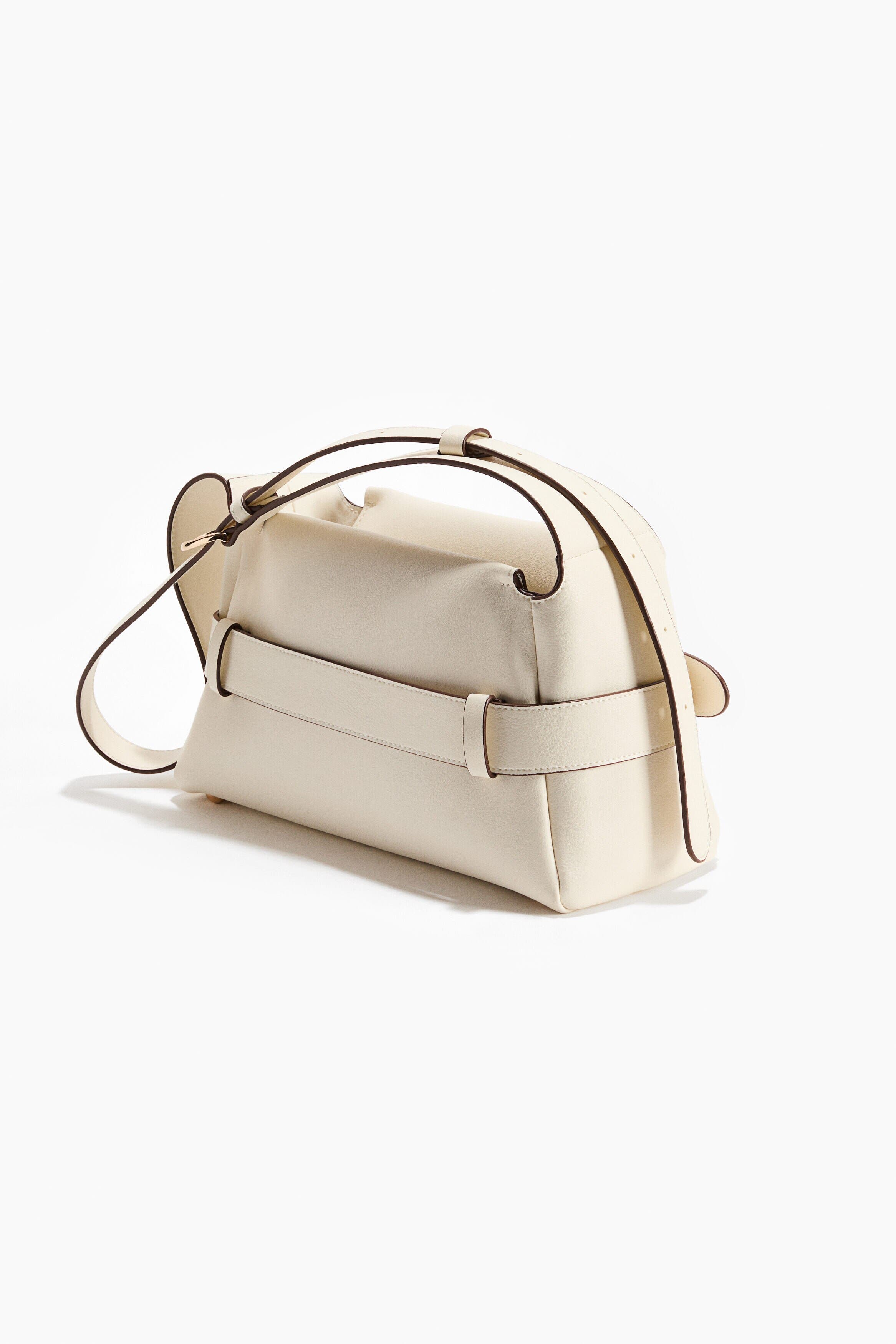 Strap-detail Crossbody Bag, Alternate, color, Cream
